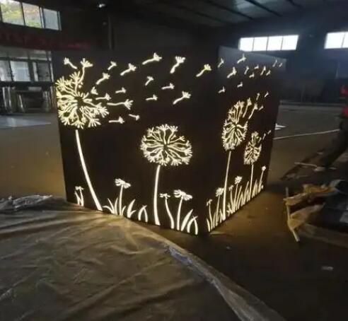 云霄耐候钢灯箱
